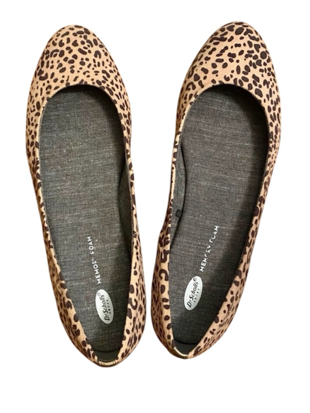 Dr. Scholl's Leopard Print Memory Foam Ballet Flats - LIKE NEW!